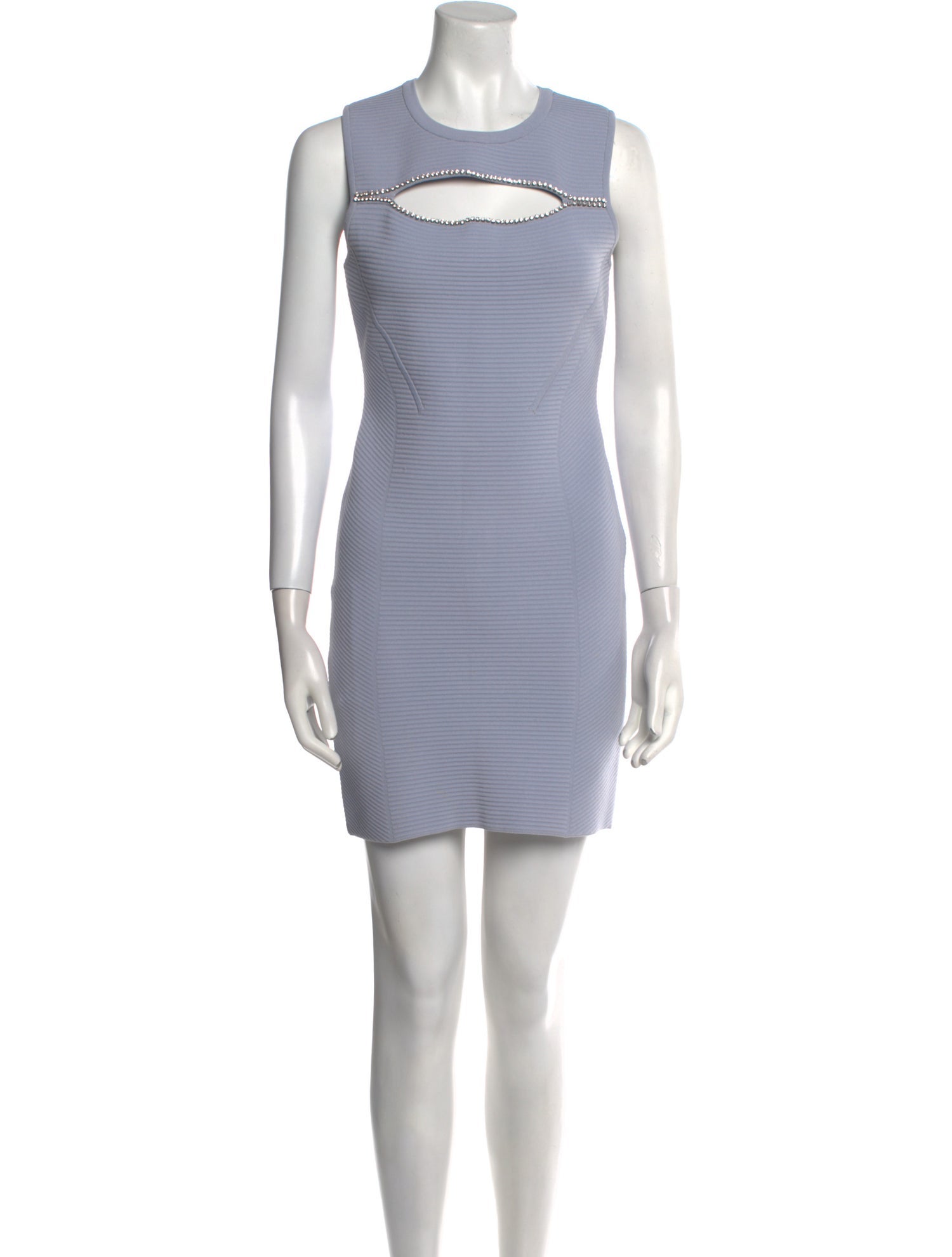 Herve Leger Crew Neck Mini Dress