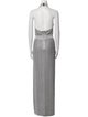 Herve Leger Mock Neck Long Dress