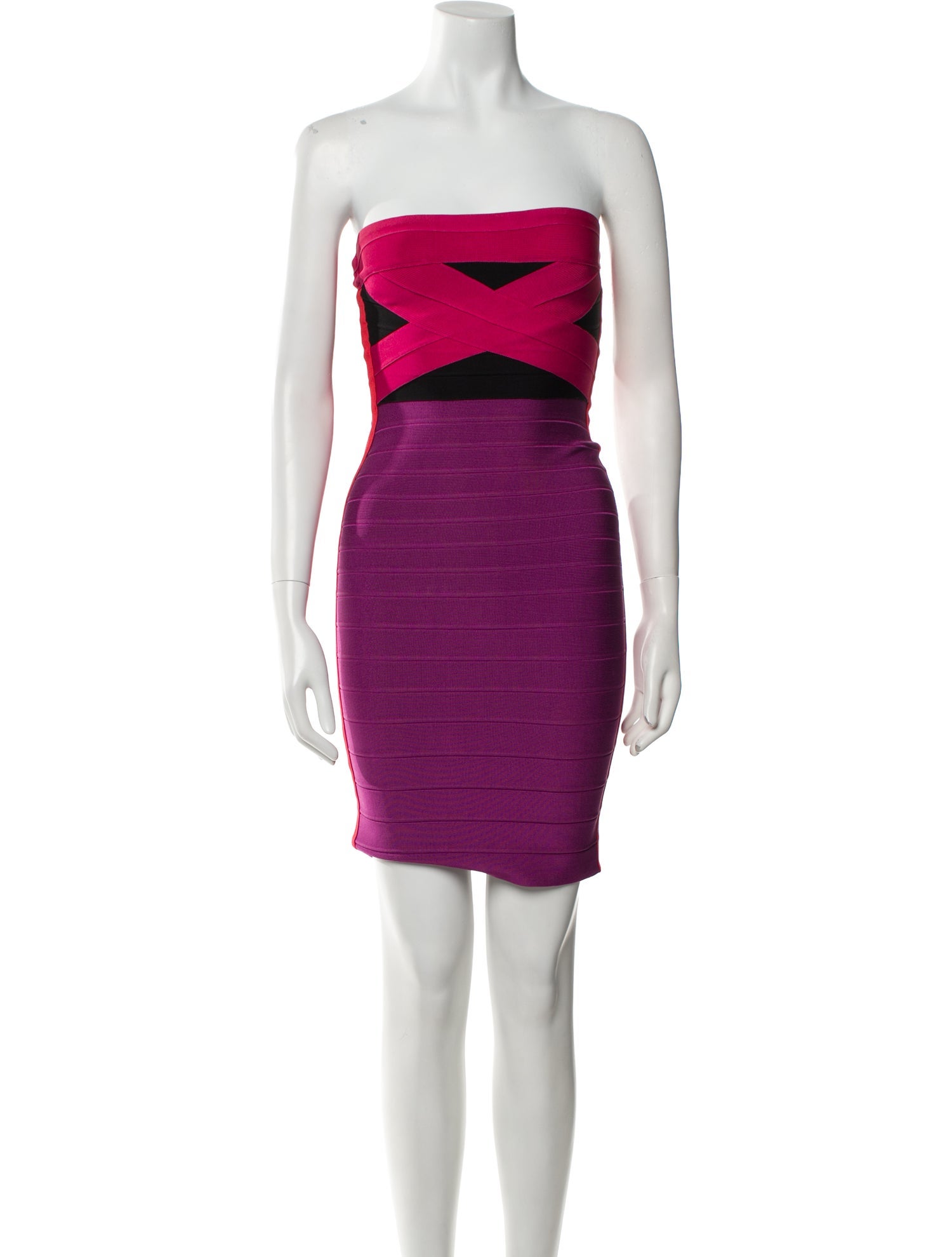 Herve Leger Strapless Mini Dress