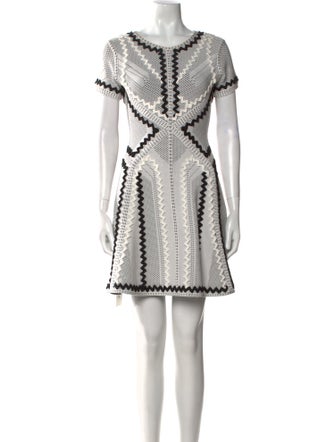 Herve Leger Printed Mini Dress