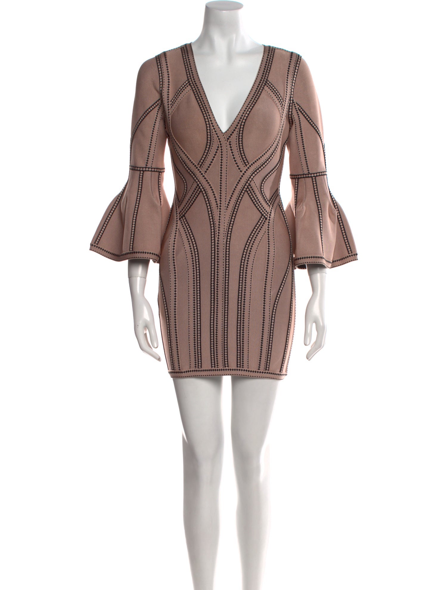 Herve Leger Printed Mini Dress