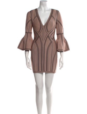 Herve Leger Printed Mini Dress