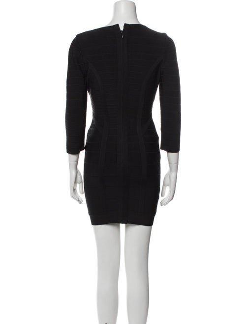 Herve Leger V-Neck Mini Dress