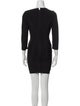 Herve Leger V-Neck Mini Dress