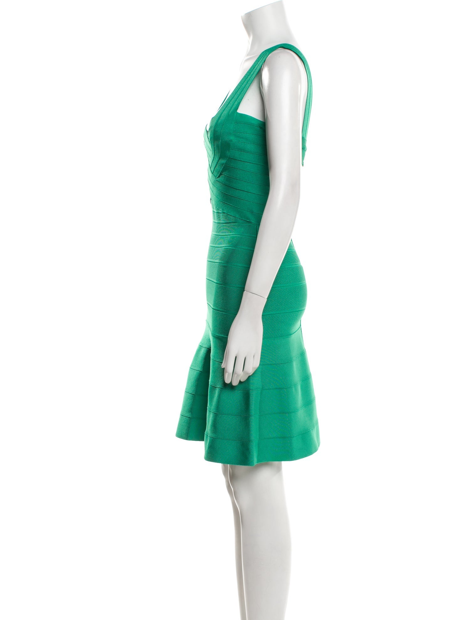 Herve Leger Square Neckline Mini Dress