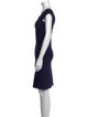 Herve Leger Scoop Neck Knee-Length Dress
