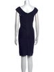 Herve Leger Scoop Neck Knee-Length Dress