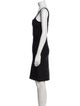 Herve Leger Scoop Neck Knee-Length Dress