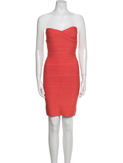 Herve Leger Strapless Mini Dress
