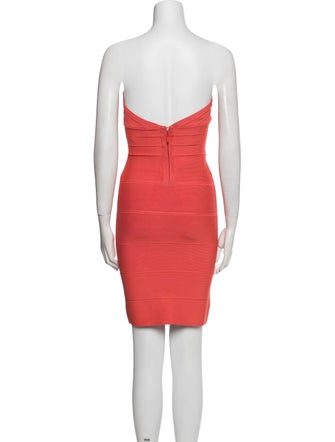 Herve Leger Strapless Mini Dress