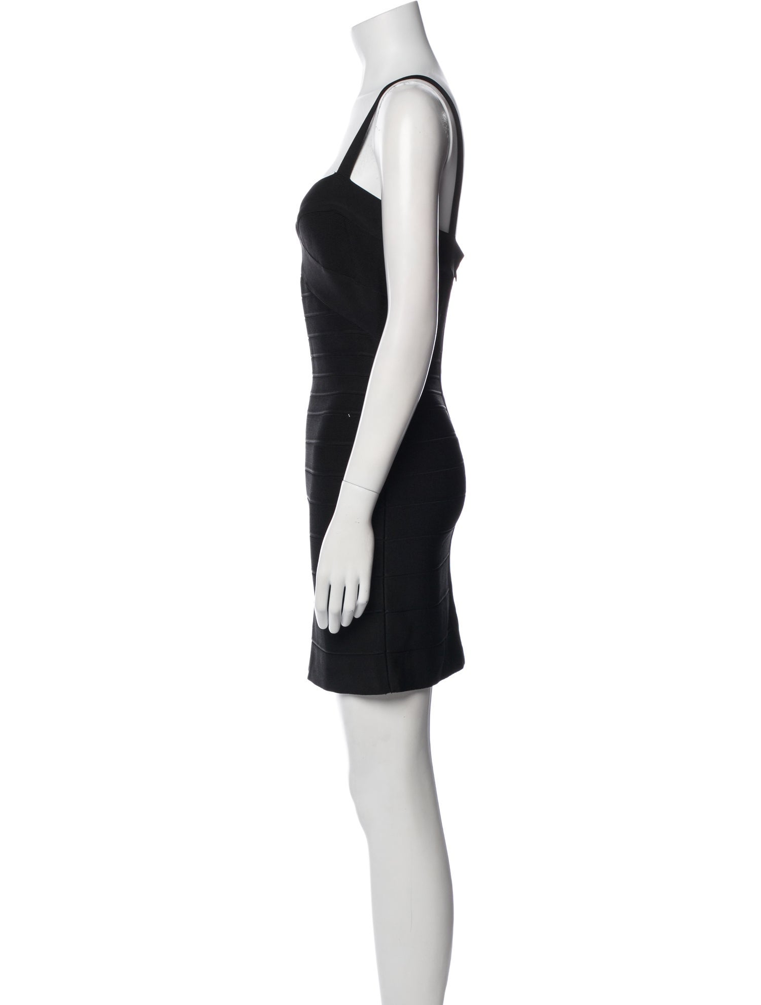 Herve Leger Square Neckline Mini Dress