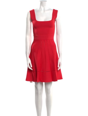 Herve Leger Square Neckline Mini Dress