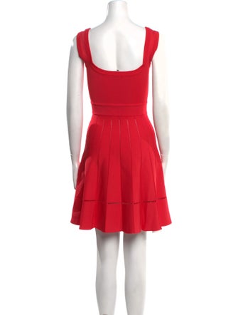 Herve Leger Square Neckline Mini Dress