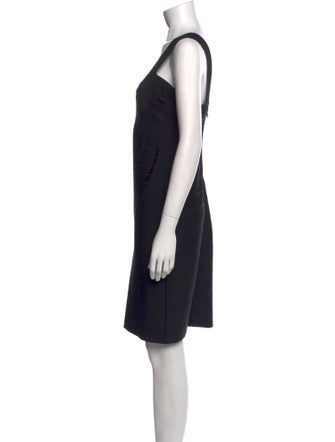 Herve Leger Square Neckline Knee-Length Dress