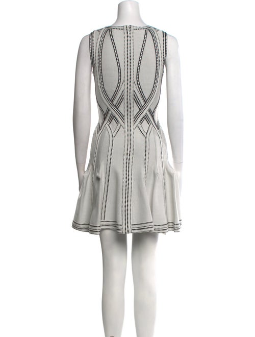 Herve Leger Scoop Neck Mini Dress