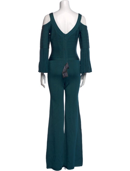 Herve Leger Scoop Neck Jumpsuit
