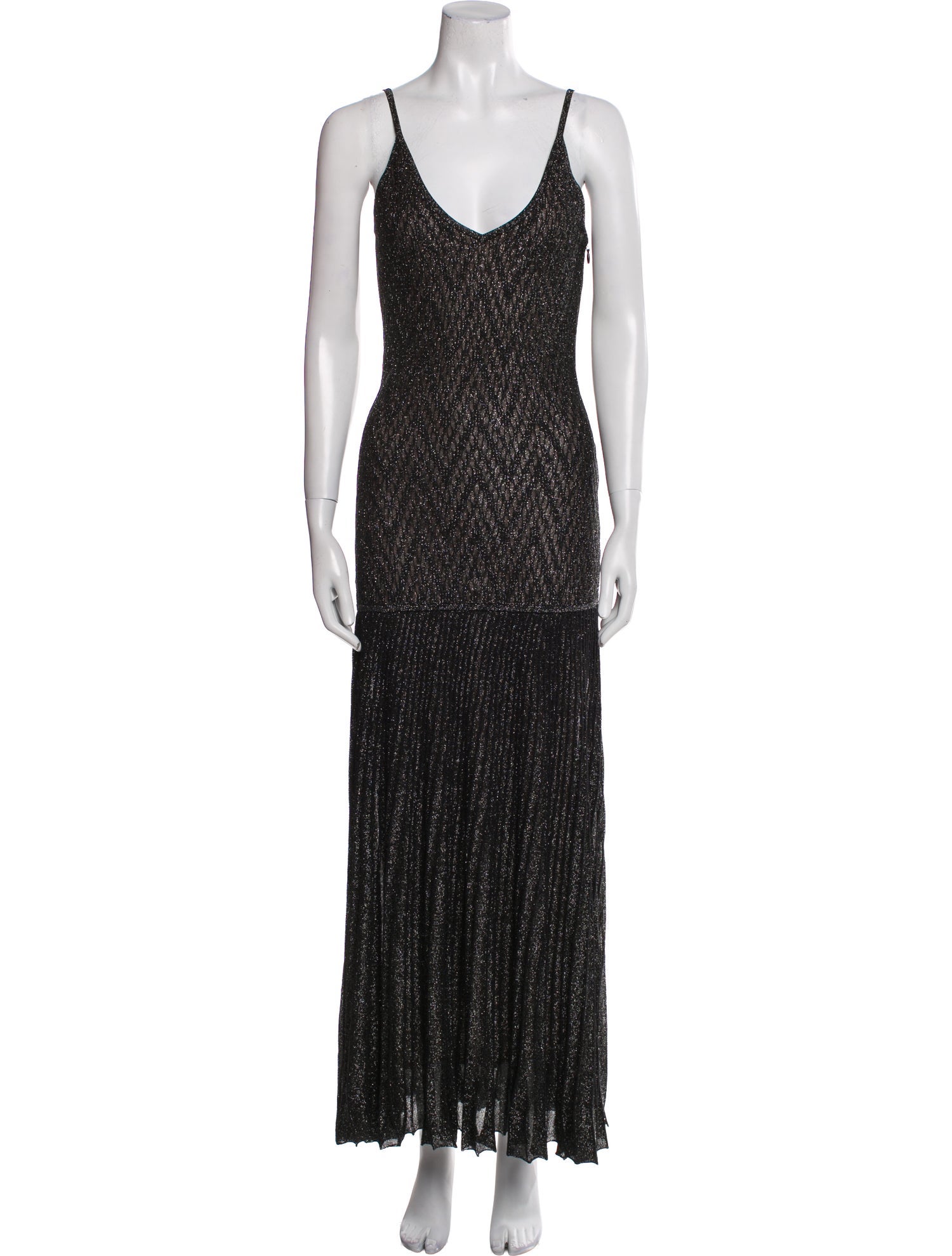 Herve Leger Printed Long Dress