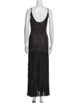 Herve Leger Printed Long Dress