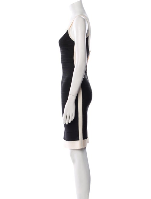 Herve Leger Scoop Neck Mini Dress