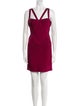 Herve Leger V-Neck Mini Dress
