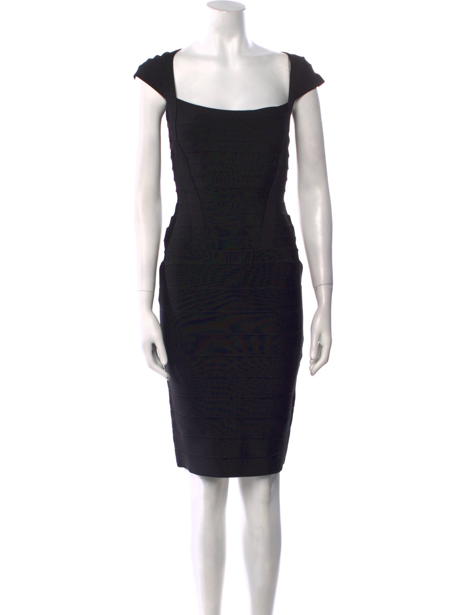 Herve Leger Square Neckline Mini Dress