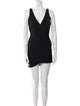 Herve Leger V-Neck Mini Dress