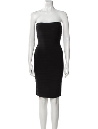 Herve Leger Strapless Mini Dress