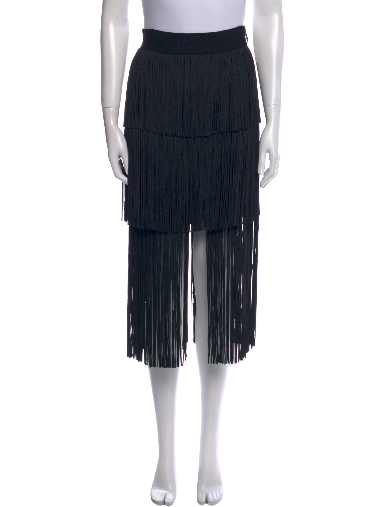 Herve Leger Fringe Trim Accent Mini Skirt w/ Tags