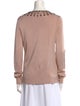 Herve Leger Scoop Neck Long Sleeve Sweatshirt