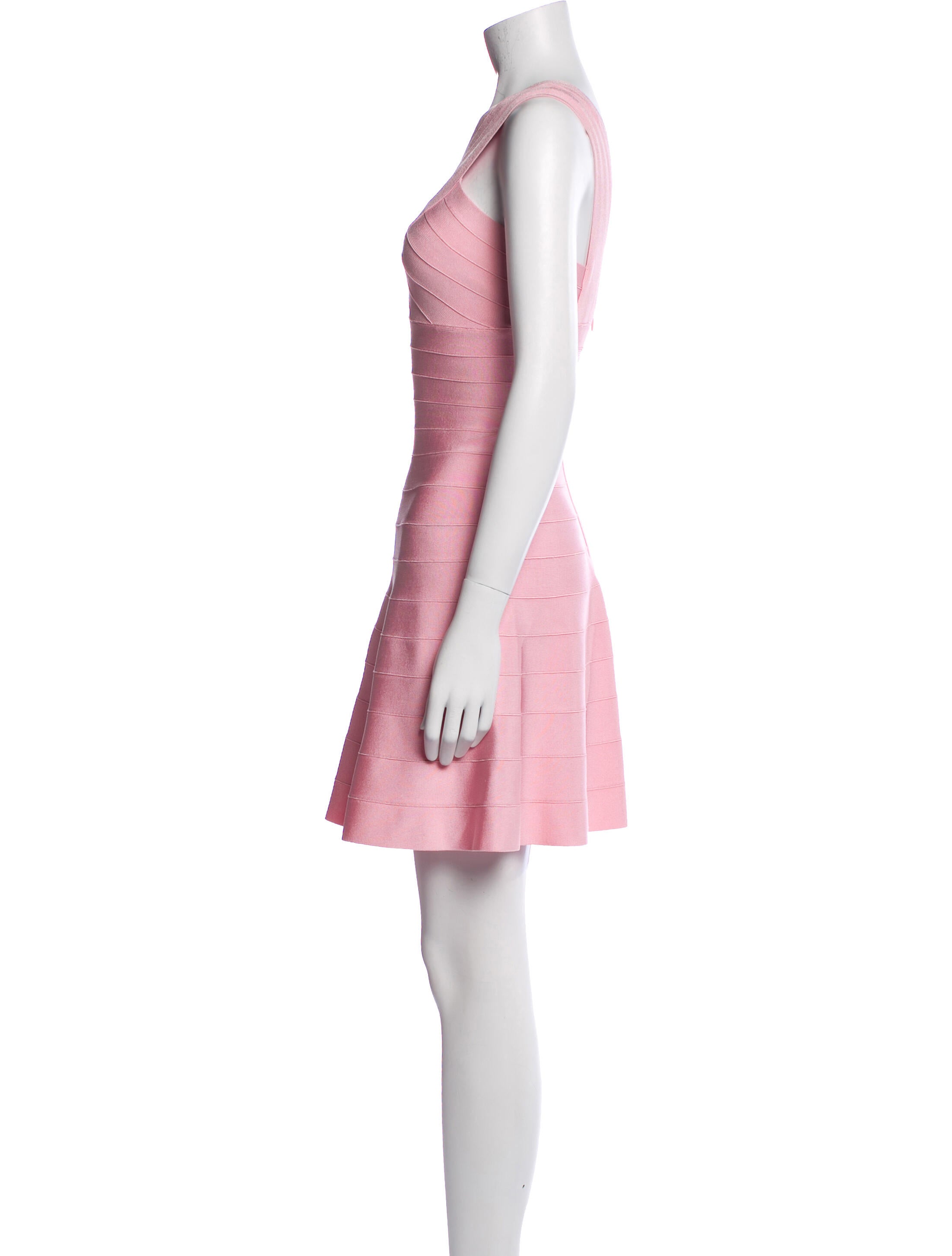 Herve Leger One-Shoulder Mini Dress