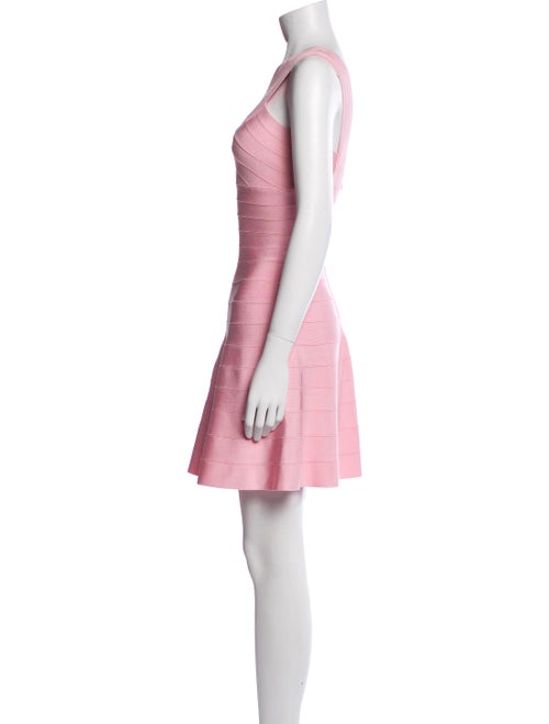 Herve Leger One-Shoulder Mini Dress