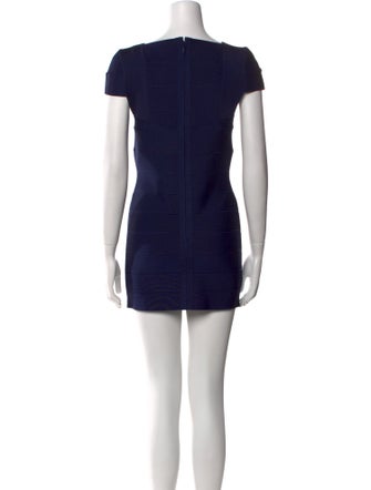 Herve Leger Square Neckline Mini Dress