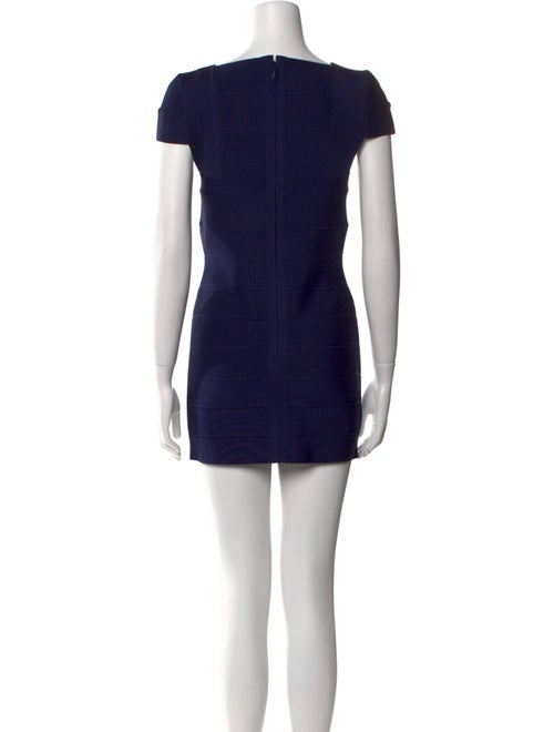 Herve Leger Square Neckline Mini Dress