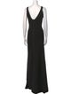 Herve Leger Scoop Neck Long Dress