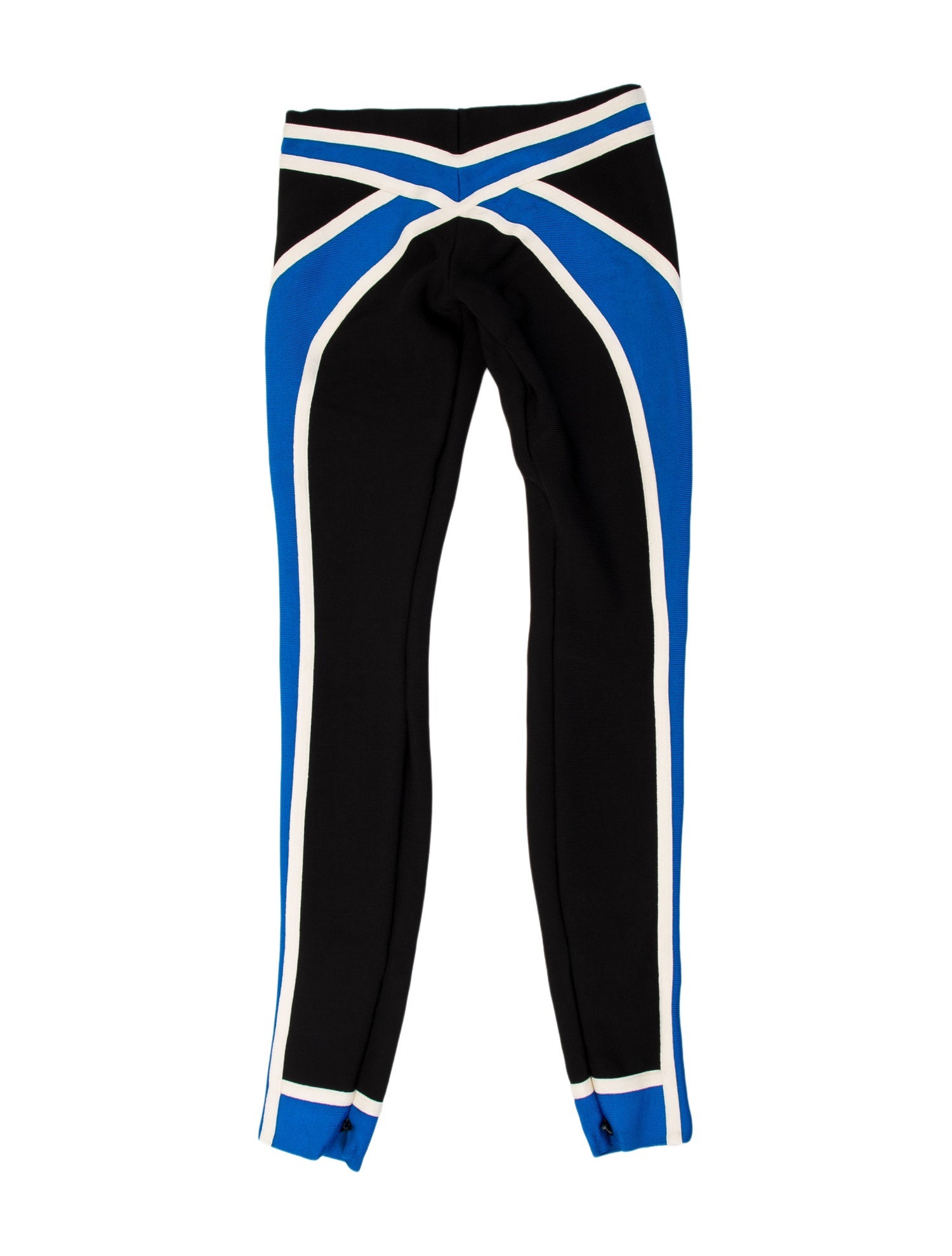 Herve Leger Colorblock Pattern Skinny Leg Pants