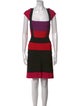 Herve Leger Striped Mini Dress