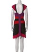 Herve Leger Striped Mini Dress