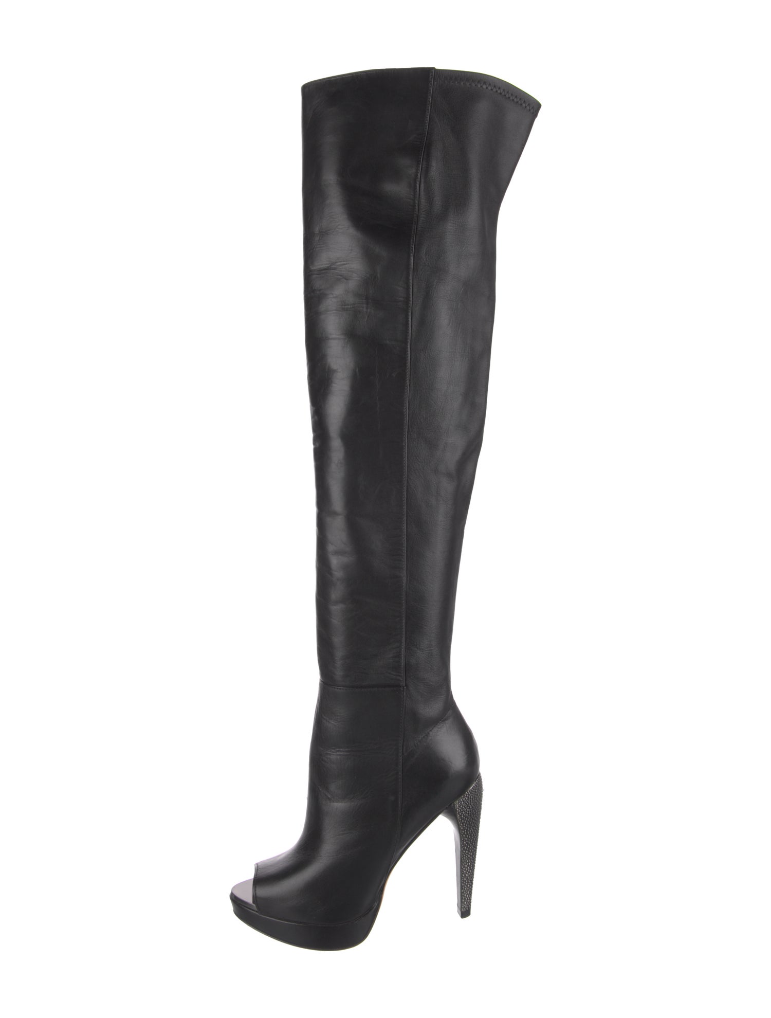 Herve Leger Leather Boots
