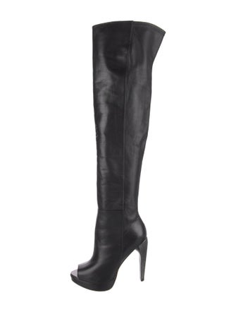 Herve Leger Leather Boots