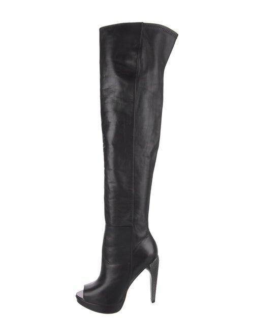Herve Leger Leather Boots