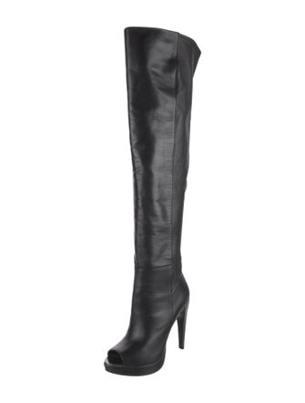 Herve Leger Leather Boots