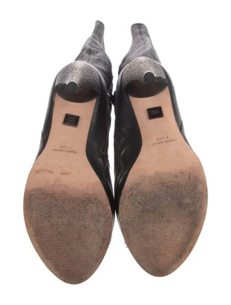 Herve Leger Leather Boots