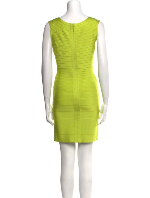 Herve Leger Square Neckline Mini Dress