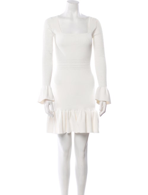 Herve Leger Square Neckline Mini Dress