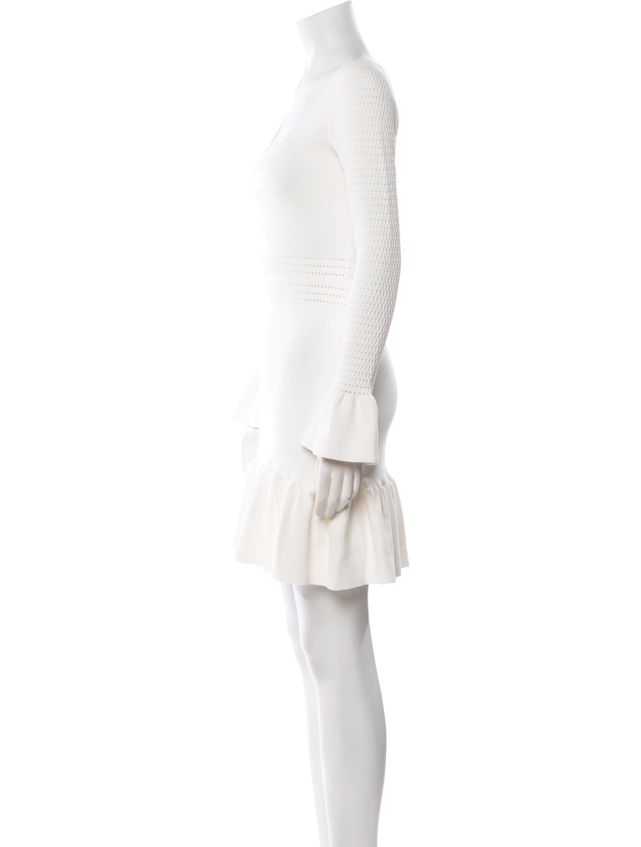 Herve Leger Square Neckline Mini Dress