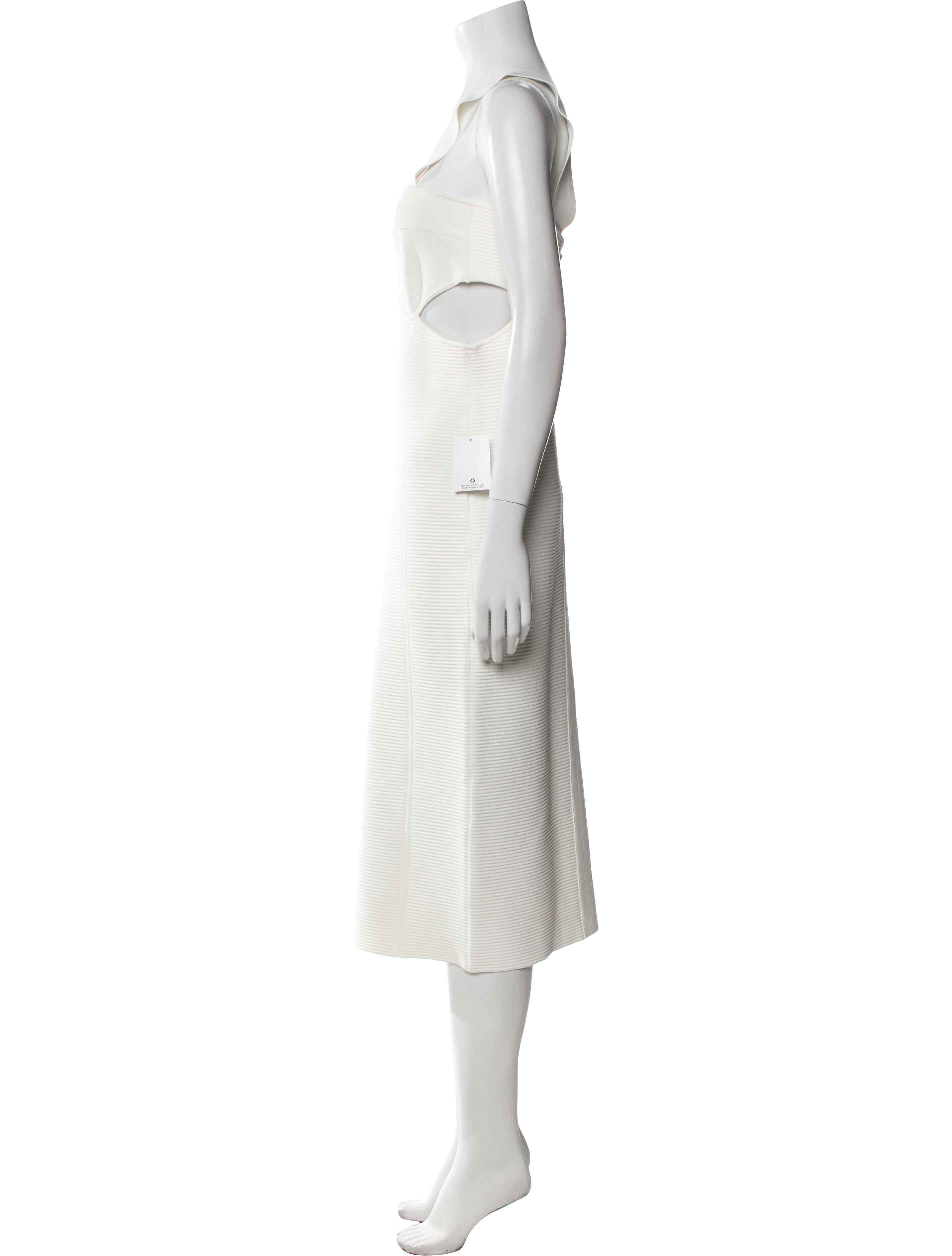 Herve Leger Square Neckline Long Dress