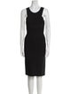 Herve Leger Scoop Neck Knee-Length Dress