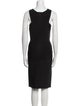 Herve Leger Scoop Neck Knee-Length Dress