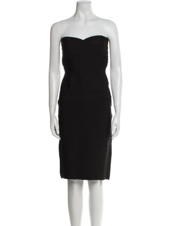Herve Leger Strapless Mini Dress