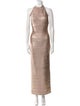 Herve Leger Halterneck Long Dress